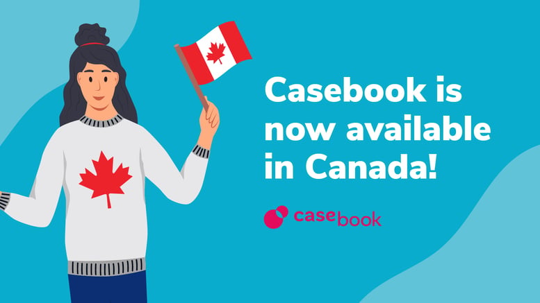 Casebook case management software available in Canada
